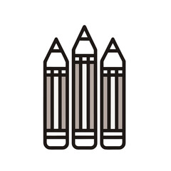 black and white pencils