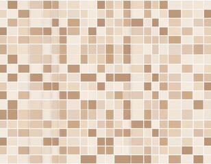 Fototapeta premium Simple mosaic tiles in earth tones