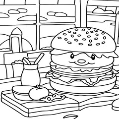 Silhouette of a person wearing a hat and holding a cane walking