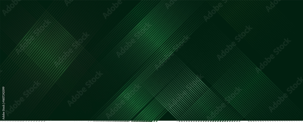 Poster green techno abstract background overlap layer on dark space with glowing lines shape decoration.