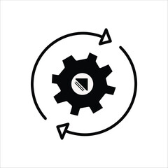 Automation Icons. Simple Solid Vector Illustration