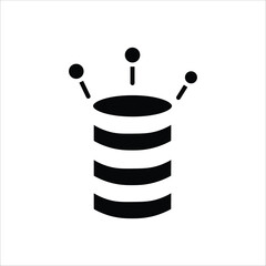 Big Data Icons. Simple Solid Vector Illustration
