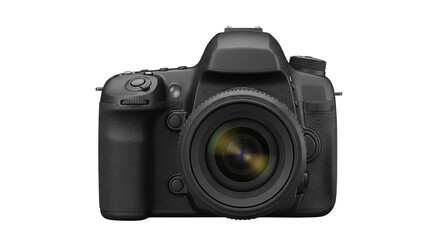 Digital single-lens reflex camera isolated PNG with Transparent Background