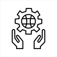 IT Governance Line Icons. Simple Line Vector Illustration