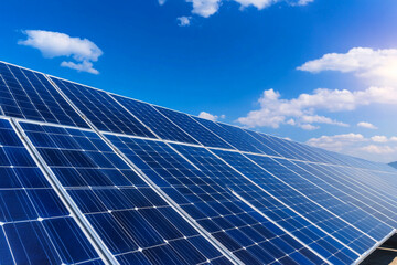 Obraz premium Close-up view of solar panel technology in remote setting