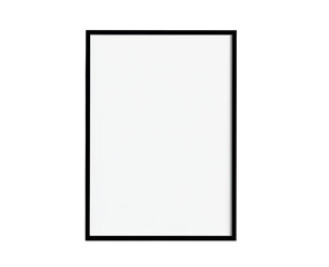 Blank white rectangular frame