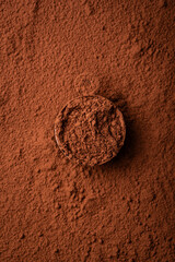Cocoa powder chocolate texture background