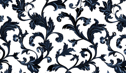 Dark, intricate floral pattern