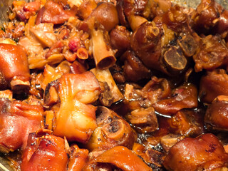 Delicious Taiwanese Braised Pork Knuckle Ready to Be Served