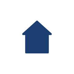 simple colored home icon vector illustration