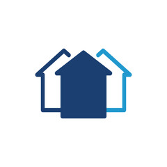 home town colored icon vector illustration