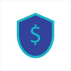 protection money simple flat design vector