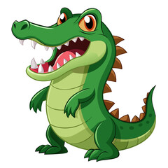 cartoon crocodile with a smile