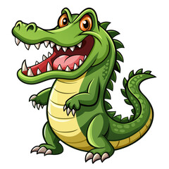 cartoon crocodile with a smile