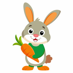 easter bunny with easter egg