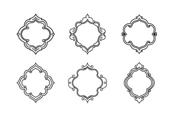 set of ornate frames