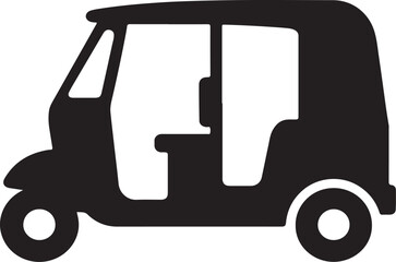 Fototapeta premium Industrial vehicle icons: A collection of truck, car, forklift, and tractor silhouettes illustrating various modes of transport and heavy equipment