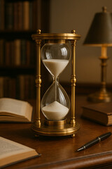 Elegant Hourglass Timepiece for Stylish and Modern Home Decor