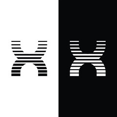 Creative Letter X 3D Logo Design Vector Stock Vector.