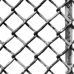 Fototapeta premium background texture fence steel for protection [Transparent Background PNG].