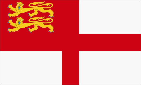 Sark Channel Islands flag background