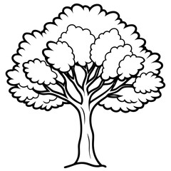 Black Gum line art vector