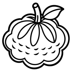 Black Gum line art vector