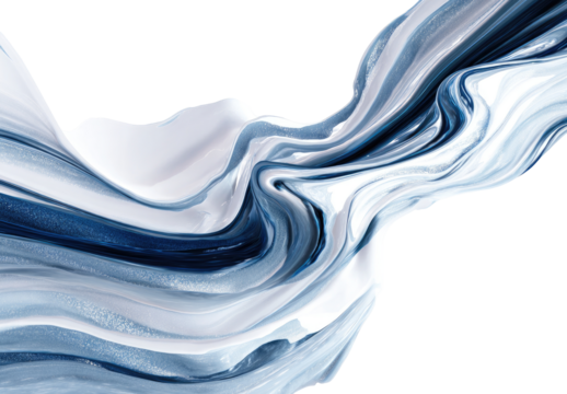 Abstract flowing paint swirls