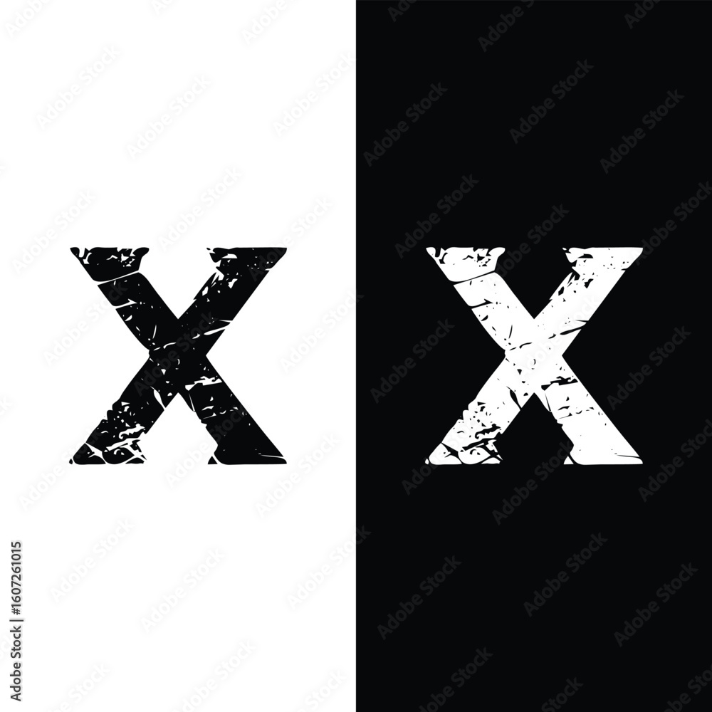 Fototapete x logo design and template. creative x icon initials based letters in vector.