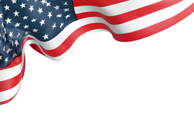 American Flag waving