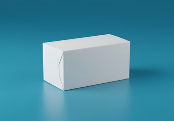 blue cube isolated on white background