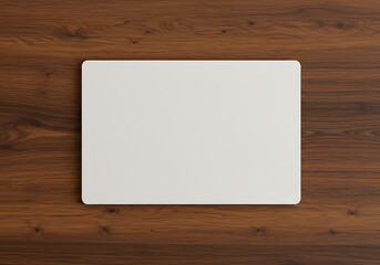blank paper on wooden background