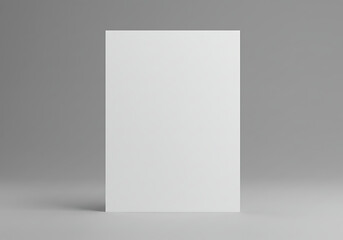 Blank flyer mockup on a grey background