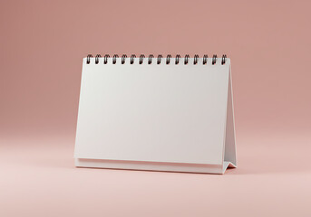 Desk calendar mockup blank