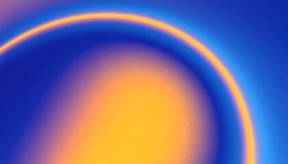 Ethereal gradient with a circular halo effect transitioning from dark blue to vibrant yellow