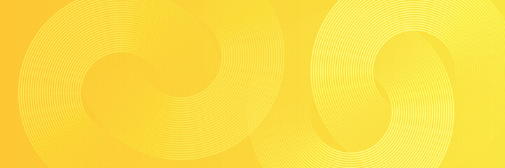Yellow background with modern circle lines. For presentation design.