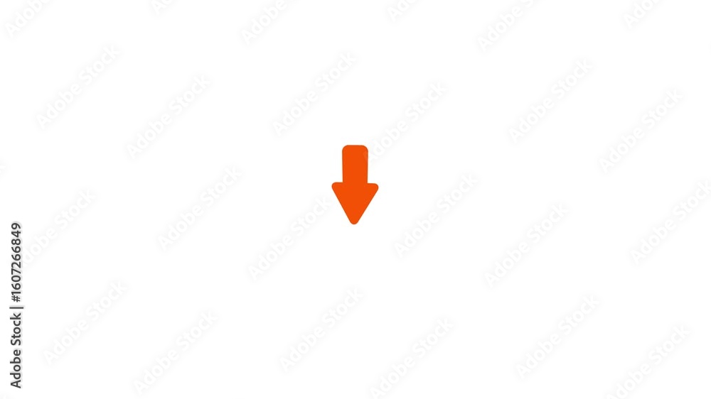 Poster swipe down arrow icon. download icon sign. arrows icon. white background with an animated squirrel a