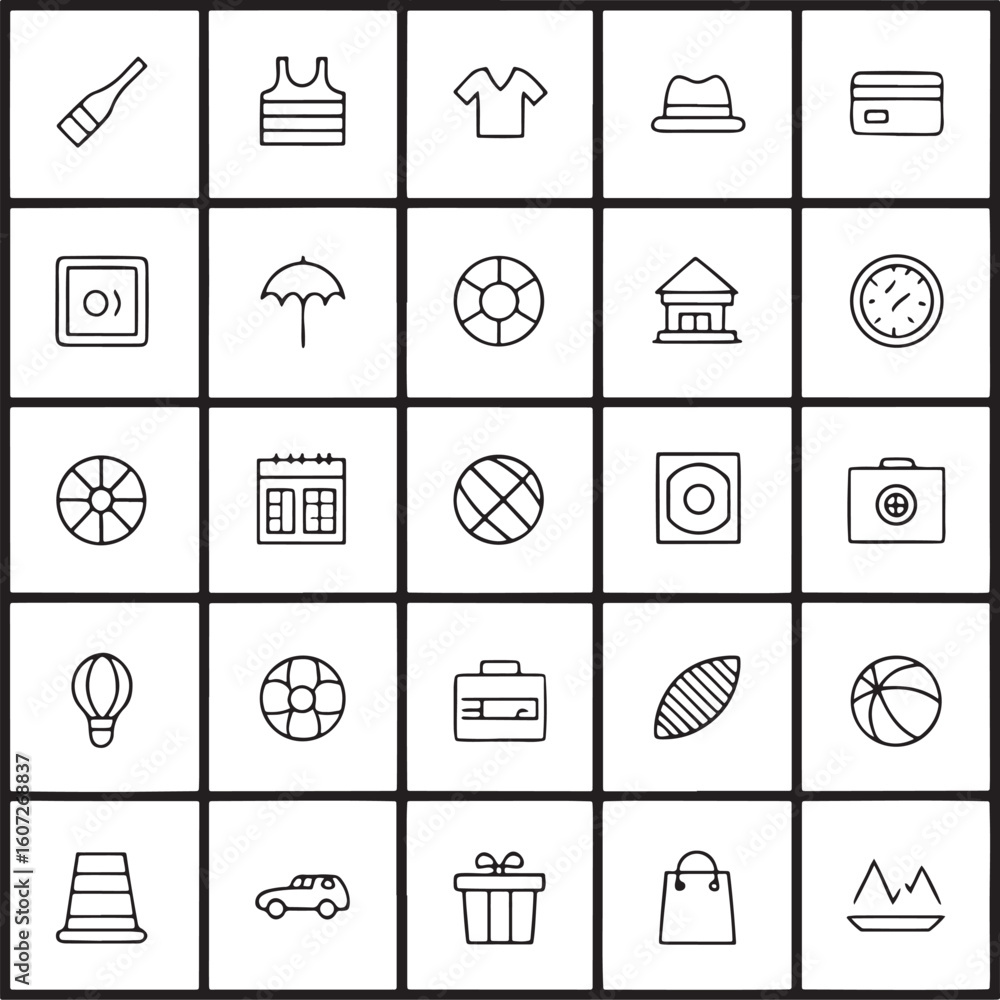 Poster Abstract geometric shapes and lines creating a dynamic composition with a distinct silhouette effect