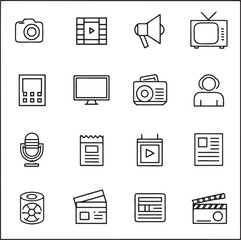 Abstract geometric shapes with a bold red circle and flowing lines rendered in a striking silhouette style