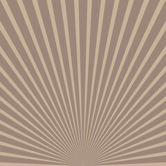 Abstract seamless brown colour arc sunbrust vector pattern with brown background
