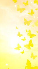 autumn background with butterflies
