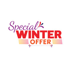 special winter offer. offer badge icon