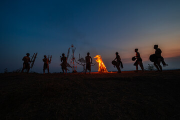 Traditional New Year Celebration of Indigenous People in Vietnam Highlands