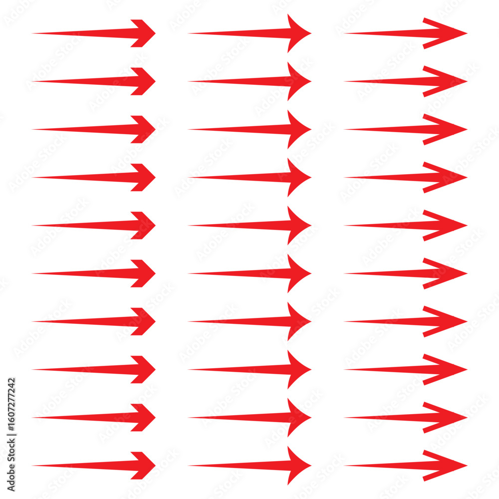 Poster arrow icon set, arrow cursor collection, different arrow signs. arrows and directional symbols for d