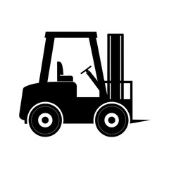 forklift truck isolated on white
