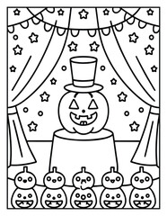 Halloween and Pumpkin Coloring Pages – Fun, Spooky, and Easy Designs for Kids and Adults | Ghosts, Witches, Black Cats, Haunted Houses & Trick or Treat Fun