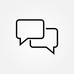 chat conversation icon symbol illustration vector eps10 logo template design