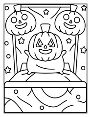 Halloween and Pumpkin Coloring Pages – Fun, Spooky, and Easy Designs for Kids and Adults | Ghosts, Witches, Black Cats, Haunted Houses & Trick or Treat Fun