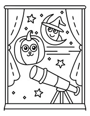 Halloween and Pumpkin Coloring Pages – Fun, Spooky, and Easy Designs for Kids and Adults | Ghosts, Witches, Black Cats, Haunted Houses & Trick or Treat Fun