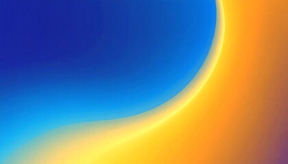 Gradient horizon blend background of blue and amber colors with smooth transitions